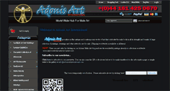 Desktop Screenshot of adonisartinternational.com